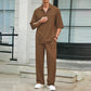 🔥New Arrival 50%OFF💥Men's 2 Piece Set - Short Sleeve V-Neck Top and Pants