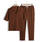 🔥New Arrival 50%OFF💥Men's 2 Piece Set - Short Sleeve V-Neck Top and Pants