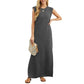 ⏳50% off! Women's summer dress – cotton blend, no-iron, side slit – loose fit, perfect for vacation and everyday wea