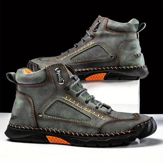 💥Hot Sale💥Stylish Hand-Stitched Flat Sole Men's Boots✈️Free shipping✈️