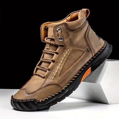 💥Hot Sale💥Stylish Hand-Stitched Flat Sole Men's Boots✈️Free shipping✈️