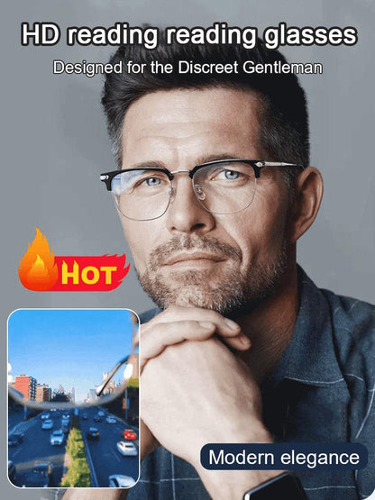 🔥Sapphire high hardness anti-blue progressive Far And Near Dual-Use Reading Glasses
