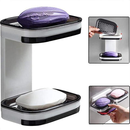 🧼 Self-Draining Soap Dish – No Drill & Quick Dry