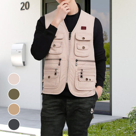 Men's Outdoor Fishing Vest with Pockets