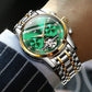 👑Skeletonized men's automatic watch - Visible mechanical movement | Stainless steel case