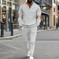 🎁 Hot Sale 50% OFF 🔥Men's Knit Half-Zip Casual Sweatshirt & Pants Set