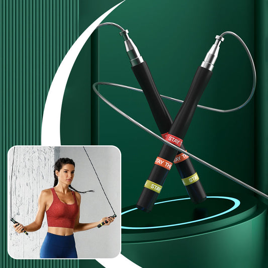 Dual Ball Bearing Retractable Self-Locking Speed Jump Rope