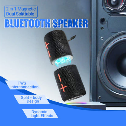 🔥Limited offer-61%OFF🔥2 in 1 Magnetic Dual Splittable Bluetooth Speaker