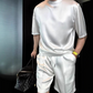 🏆Flash Sale⚡🔥High Quality Men's Mercerized Cotton Casual Solid Color Top and Shorts Two-Piece Set【Loose fit, suitable for all occasions】