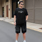 Men's Breathable Top & Shorts 2-Piece Set