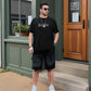 Men's Breathable Top & Shorts 2-Piece Set