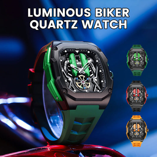 Luminous Biker Waterproof Quartz Watch