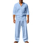 ⏳Time-limited Special⏰Men's Casual Breathable Shirt and Pants Set