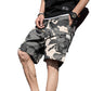 Plus Size Camouflage Midi Shorts