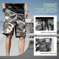 Plus Size Camouflage Midi Shorts