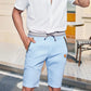 Men's Color-Blocking Drawstring Shorts
