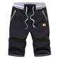 Men's Color-Blocking Drawstring Shorts