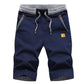 Men's Color-Blocking Drawstring Shorts