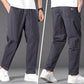 Men’s Casual Solid Loose Pants with Pockets