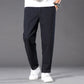Men’s Casual Solid Loose Pants with Pockets