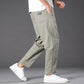 Men’s Casual Solid Loose Pants with Pockets