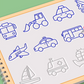 8-Theme Cartoon Tracing Groove Drawing Book