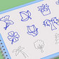 8-Theme Cartoon Tracing Groove Drawing Book