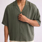 Men's Casual Loose Fit Solid Color Shirt