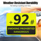 Reflective High-Visibility Gas Cap Sticker