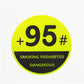 Reflective High-Visibility Gas Cap Sticker
