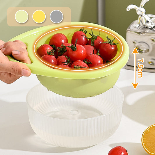 Multi-Functional Double-Layer Draining Basket