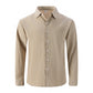 Men's Button Down Long Sleeve Linen Shirts