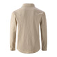 Men's Button Down Long Sleeve Linen Shirts