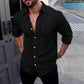 Men's Button Down Long Sleeve Linen Shirts