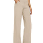 Women's High Waist Stretch Casual Yoga Wide Leg Pants