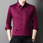 Men's Bamboo Print Casual Business Shirt