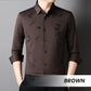 Men's Bamboo Print Casual Business Shirt