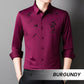 Men's Bamboo Print Casual Business Shirt
