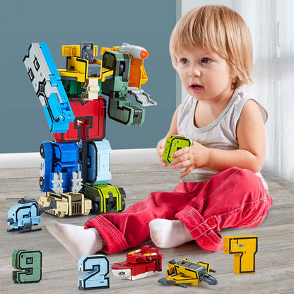 TransMathFormer Transformable Number Building Blocks – Educational Robot Toy