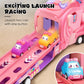 Kids’ 2-in-1 Car Launcher Racing Truck Set
