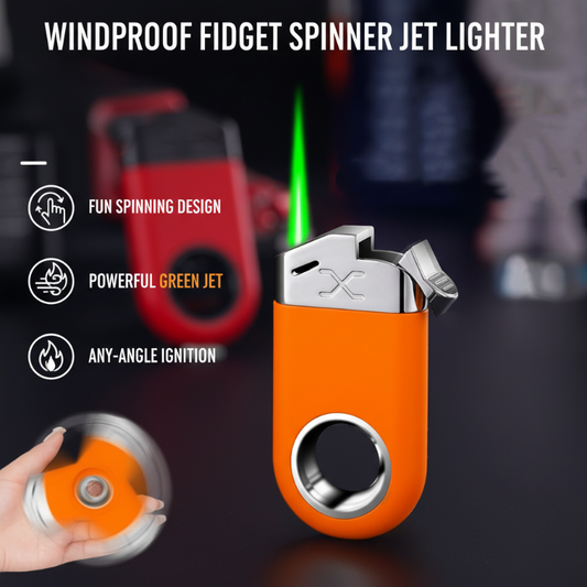 Windproof Fidget Spinner Jet Lighter