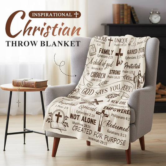 Inspirational Christian Throw Blanket