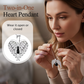 Convertible Heart Wing Photo Projection Necklace