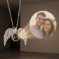 Convertible Heart Wing Photo Projection Necklace