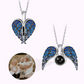Convertible Heart Wing Photo Projection Necklace