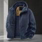 Men's Hooded Casual Warm Jacket with Zipper