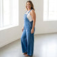 👗 LIMITED-TIME 50% OFF! Women's Casual Wide Leg Denim Overalls, Adjustable Strap Loose Jean Bib Jumpsuit