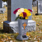 🔥Half price & Free shipping🔥Solar LED Memorial Grave Vase with Ground Spike – Weather-Resistant & Elegant
