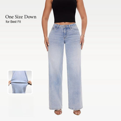Mid-low Rise Baggy Jeans