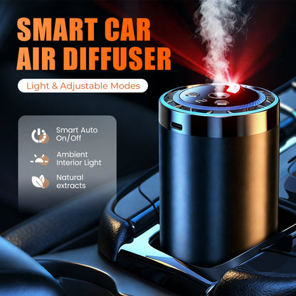 🚗Smart Car Diffuser Set with Light & Spray Modes✨